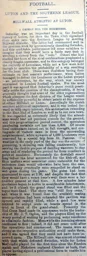 Match Report: Luton Town FC vs Millwall Athletic (6th Oct 1894)