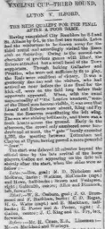 Match Report: Ilford vs Luton Town FC (24th Nov 1894)
