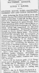 Match Report: Ilford vs Luton Town FC (5th Jan 1895)