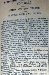Match Report: Luton Town FC vs Clapton (23rd Mar 1895)