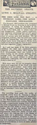 Match Report: Millwall Athletic vs Luton Town FC (28th Sep 1895)