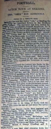 Match Report: Reading vs Luton Town FC (16th Nov 1895)