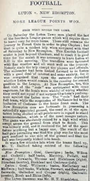 Match Report: New Brompton vs Luton Town FC (8th Feb 1896)