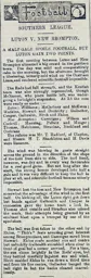 Match Report: New Brompton vs Luton Town FC (8th Feb 1896)