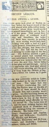 Match Report: Burton Swifts vs Luton Town FC (25th Dec 1897)