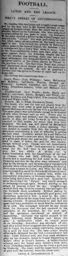 Match Report: Luton Town FC vs Loughborough (15th Jan 1898)