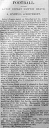 Match Report: Newton Heath vs Luton Town FC (18th Sep 1897)