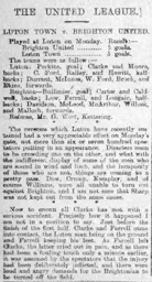 Match Report: Luton Town FC vs Brighton United (17th Oct 1898)