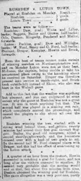 Match Report: Rushden vs Luton Town FC (24th Oct 1898)