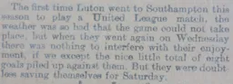 Match Report: Southampton vs Luton Town FC (8th Mar 1899)