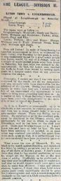 Match Report: Loughborough vs Luton Town FC (18th Mar 1899)