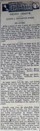 Match Report: Luton Town FC vs Leicester Fosse (23rd Sep 1899)