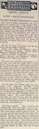 Match Report: Luton Town FC vs Bolton Wanderers (11th Nov 1899)