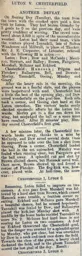 Match Report: Luton Town FC vs Chesterfield (26th Dec 1899)