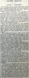 Match Report: Rushden vs Luton Town FC (3rd Sep 1900)