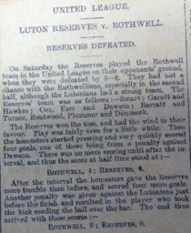 Match Report: Rothwell vs Luton Town FC (13th Apr 1901)