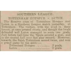 Match Report: Tottenham Hotspur vs Luton Town FC (25th Apr 1901)
