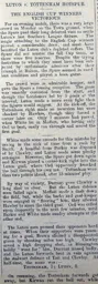 Match Report: Luton Town FC vs Tottenham Hotspur (29th Apr 1901)