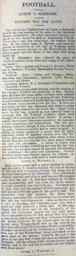 Match Report: Luton Town FC vs Watford (7th Dec 1901)