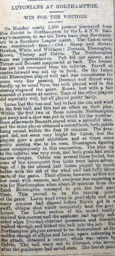 Match Report: Northampton Town vs Luton Town FC (31st Mar 1902)