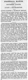 Match Report: Southampton vs Luton Town FC (9th Apr 1902)