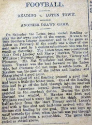 Match Report: Reading vs Luton Town FC (19th Apr 1902)