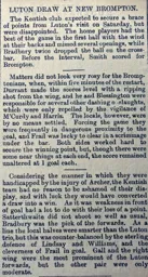 Match Report: New Brompton vs Luton Town FC (27th Dec 1902)