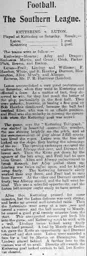 Match Report: Kettering Town vs Luton Town FC (10th Jan 1903)