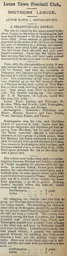 Match Report: Luton Town FC vs Southampton (4th Apr 1903)