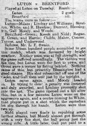 Match Report: Luton Town FC vs Brentford (14th Apr 1903)