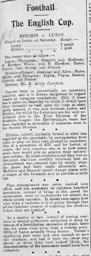 Match Report: Luton Town FC vs Hitchin Town (31st Oct 1903)