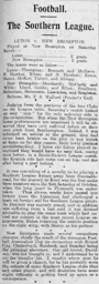Match Report: New Brompton vs Luton Town FC (19th Dec 1903)