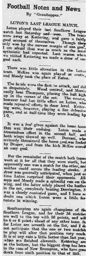 Match Report: Kettering Town vs Luton Town FC (23rd Apr 1904)