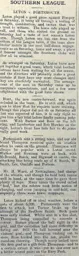 Match Report: Luton Town FC vs Portsmouth (29th Oct 1904)