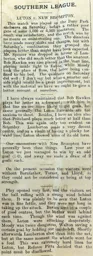 Match Report: Luton Town FC vs New Brompton (17th Dec 1904)