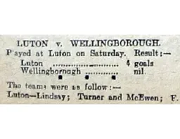 Match Report: Luton Town FC vs Wellingborough (22nd Apr 1905)