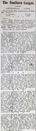 Match Report: Southampton vs Luton Town FC (16th Dec 1905)