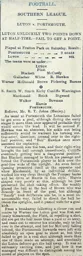 Match Report: Portsmouth vs Luton Town FC (24th Feb 1906)