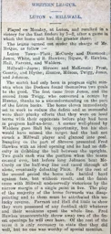 Match Report: Luton Town FC vs Millwall Athletic (11th Nov 1907)
