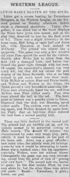 Match Report: Luton Town FC vs Tottenham Hotspur (9th Dec 1907)