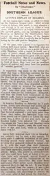 Match Report: Luton Town FC vs Reading (28th Dec 1907)