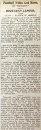 Match Report: Luton Town FC vs Plymouth Argyle (18th Jan 1908)