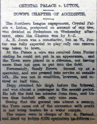 Match Report: Crystal Palace vs Luton Town FC (4th Mar 1908)