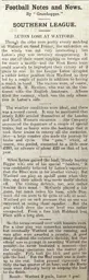 Match Report: Watford vs Luton Town FC (17th Apr 1908)