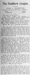 Match Report: Luton Town FC vs Portsmouth (7th Nov 1908)