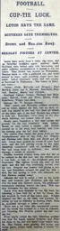 Match Report: Luton Town FC vs Southend United (5th Dec 1908)