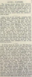Match Report: Luton Town FC vs Watford (26th Dec 1908)