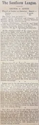 Match Report: Leyton vs Luton Town FC (23rd Jan 1909)