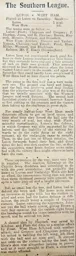 Match Report: Luton Town FC vs West Ham United (30th Jan 1909)
