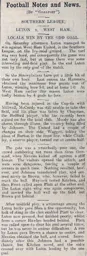 Match Report: Luton Town FC vs West Ham United (30th Jan 1909)
